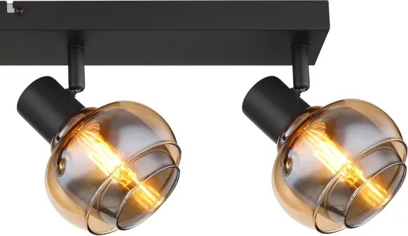 Globo 54309-4B - Corp de iluminat cu spoturi TOKKI 4xE14/40W/230V negru