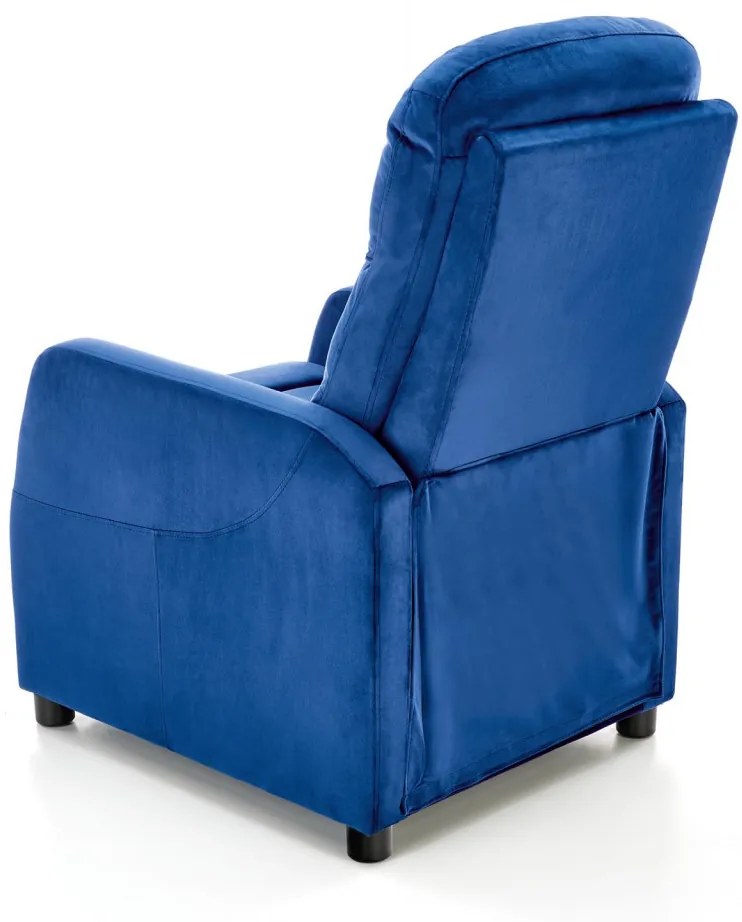 Fotoliu recliner Felipe 2 velvet bleumarin H103 cm