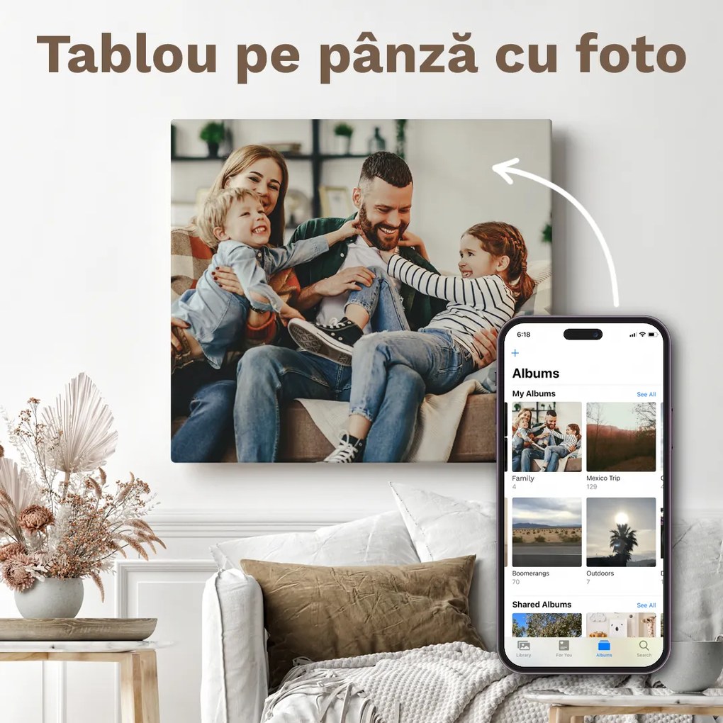 Tablou pe pânză cu foto  - 20 x 20 cm ()