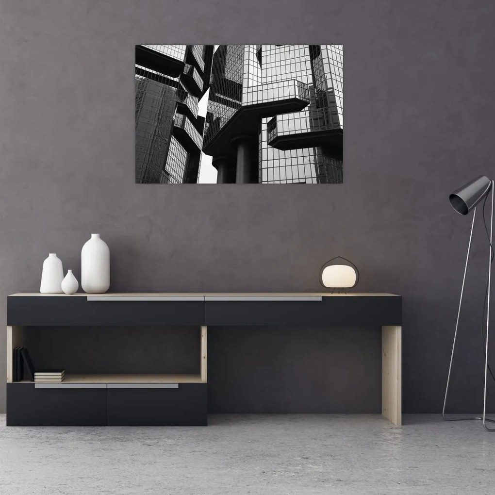 Tablou - Cladiri de sticlă (90x60 cm)