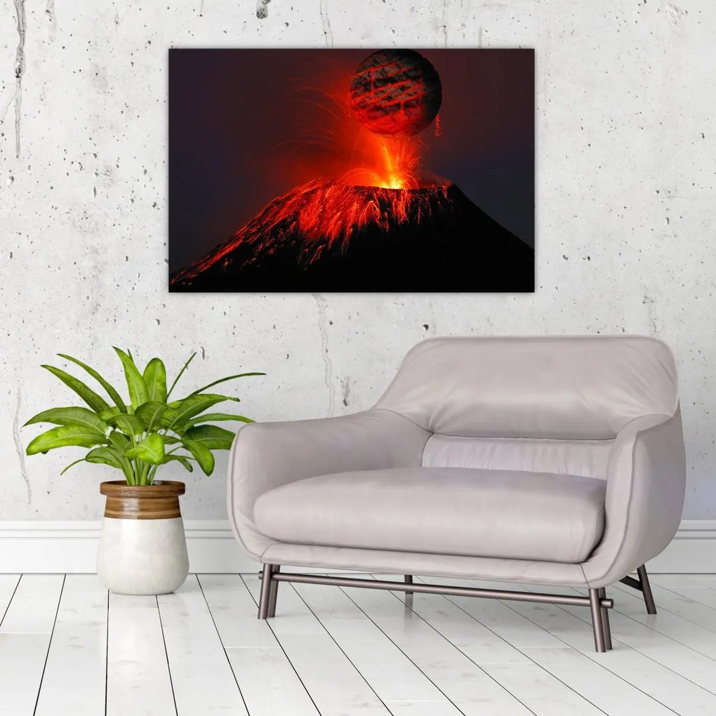 Tablou cu vulcan (90x60 cm)