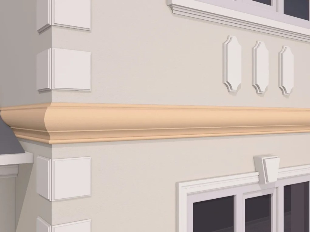 Brau decorativ de exterior FP310 dimensiuni 250x70x2000mm