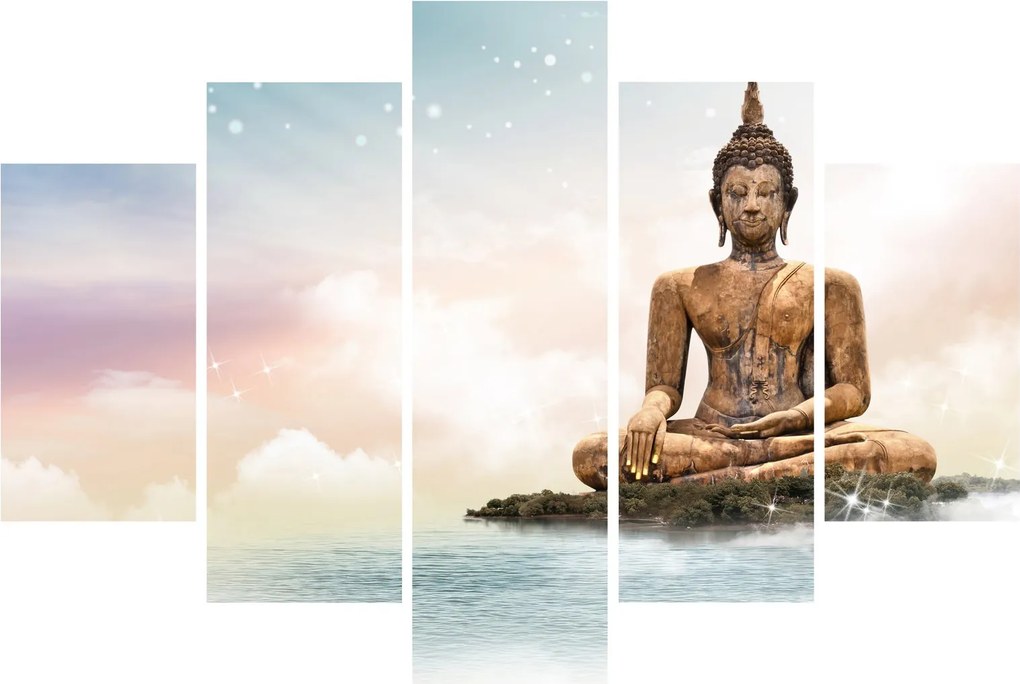 Tablou - Buddha care supraveghează pământul (150x105 cm)