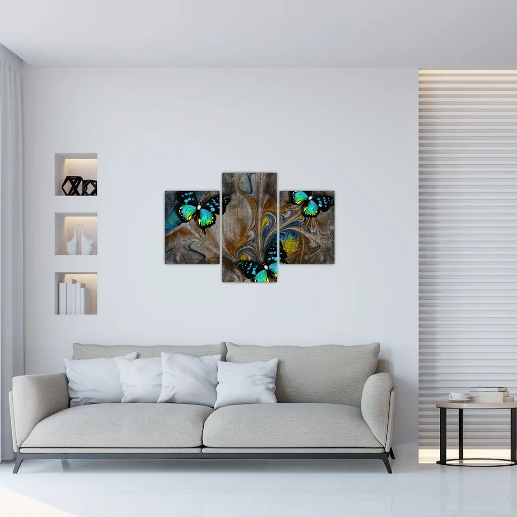 Tablou - Fluturi strălucitori în imagine (90x60 cm)