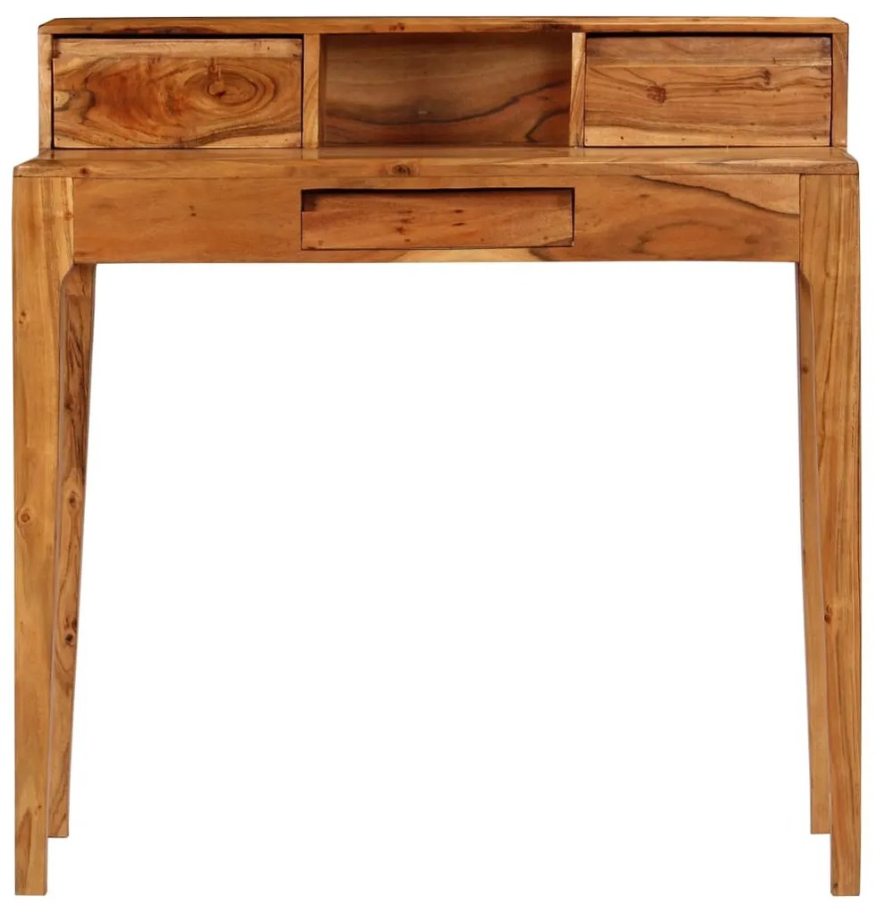 244959 vidaXL Birou de lucru cu sertare, lemn masiv, 88 x 50 x 90 cm