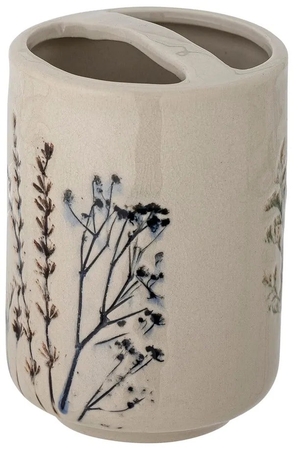 Set de accesorii de baie crem din gresie ceramică Bea – Bloomingville