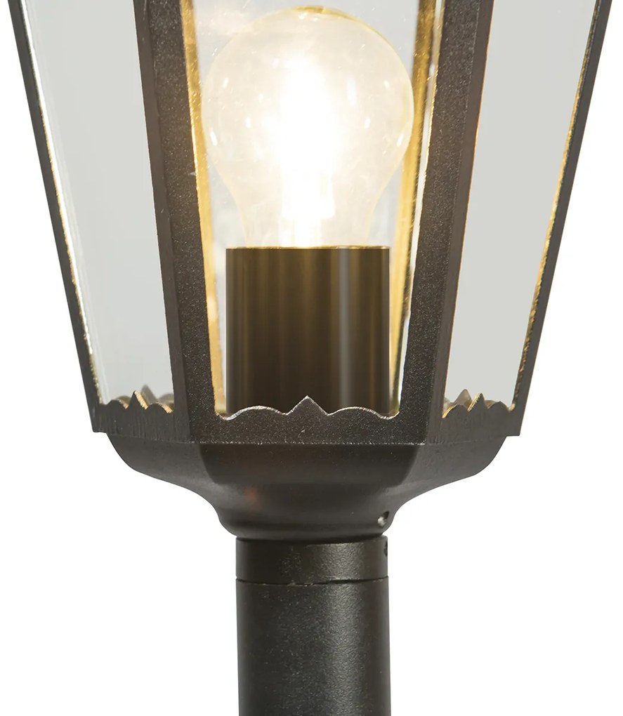 Lampă de podea clasică pentru exterior neagră 170 cm IP44 - New Orleans 1