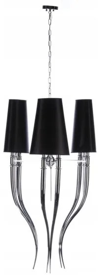 Azzardo AZ1344 - Lustră pe lanț DIABLO 6xE14/11W/230V negru