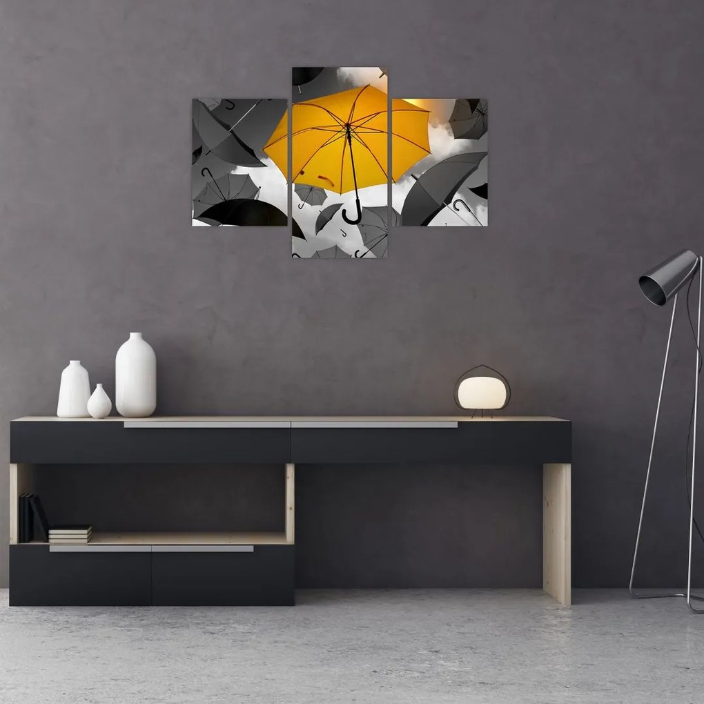 Tablou - Umbrelă galbenă (90x60 cm)