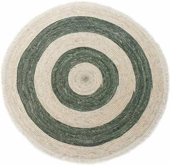 Luigi Covor rotund, Textil, Verde
