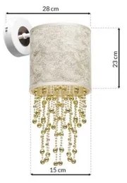 Aplică perete ALMERIA 1xE27/60W/230V