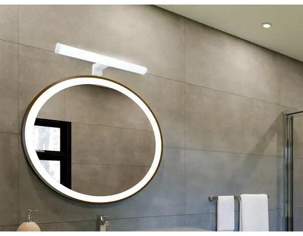 Aplica LED pentru oglindă de baie, 8 W, 230 V, 30 cm, IP44, alb