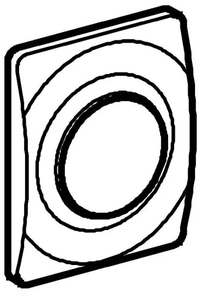 GROHE 37018SH0 - Placă de acționare SURF 116 × 144 mm, albă