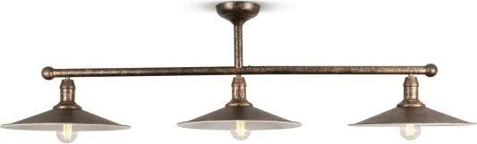 BRILAGI - Lustră cu tijă FORGE 3xE27/60W/230V cupru/patină
