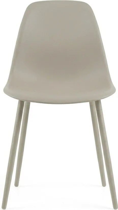 Scaun bucatarie OSAKA plastic, gri maro