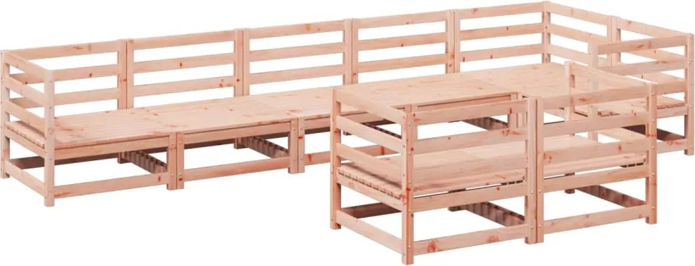 vidaXL Set canapele grădină, 8 piese, lemn masiv brad douglas