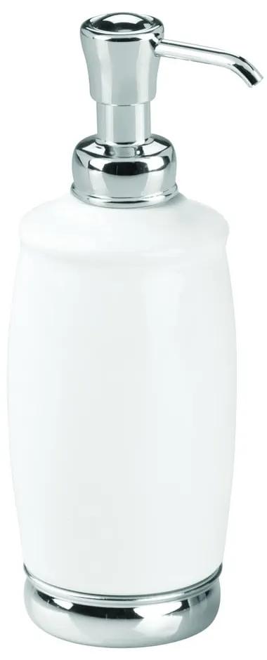 Dozator săpun iDesign York, 354 ml, alb