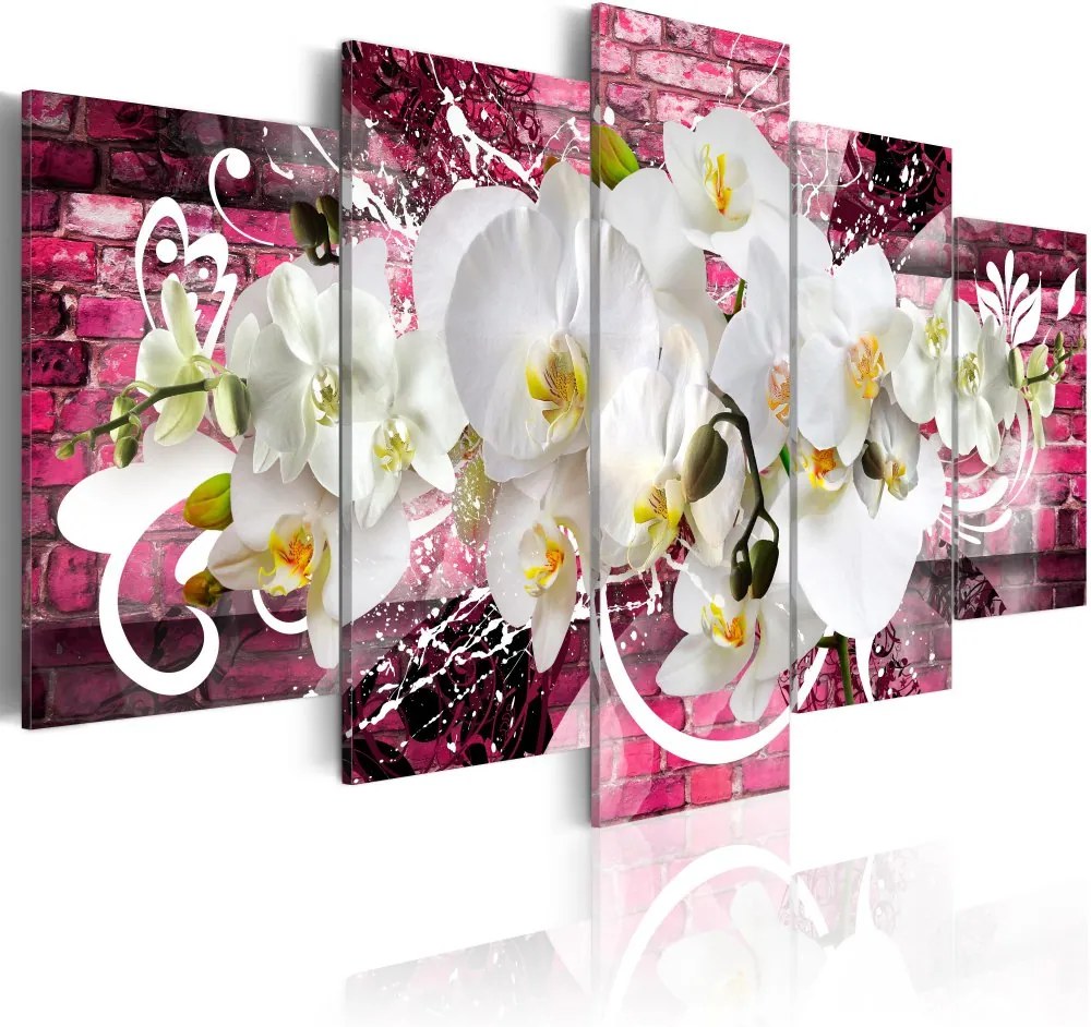 Tablou Bimago - Variation about the orchids 100x50 cm