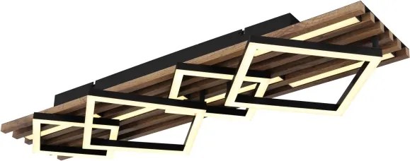 Globo 67344D3 - Plafonieră LED OBRIEN LED/30W/230V + LED/12W 3000K 31x82cm