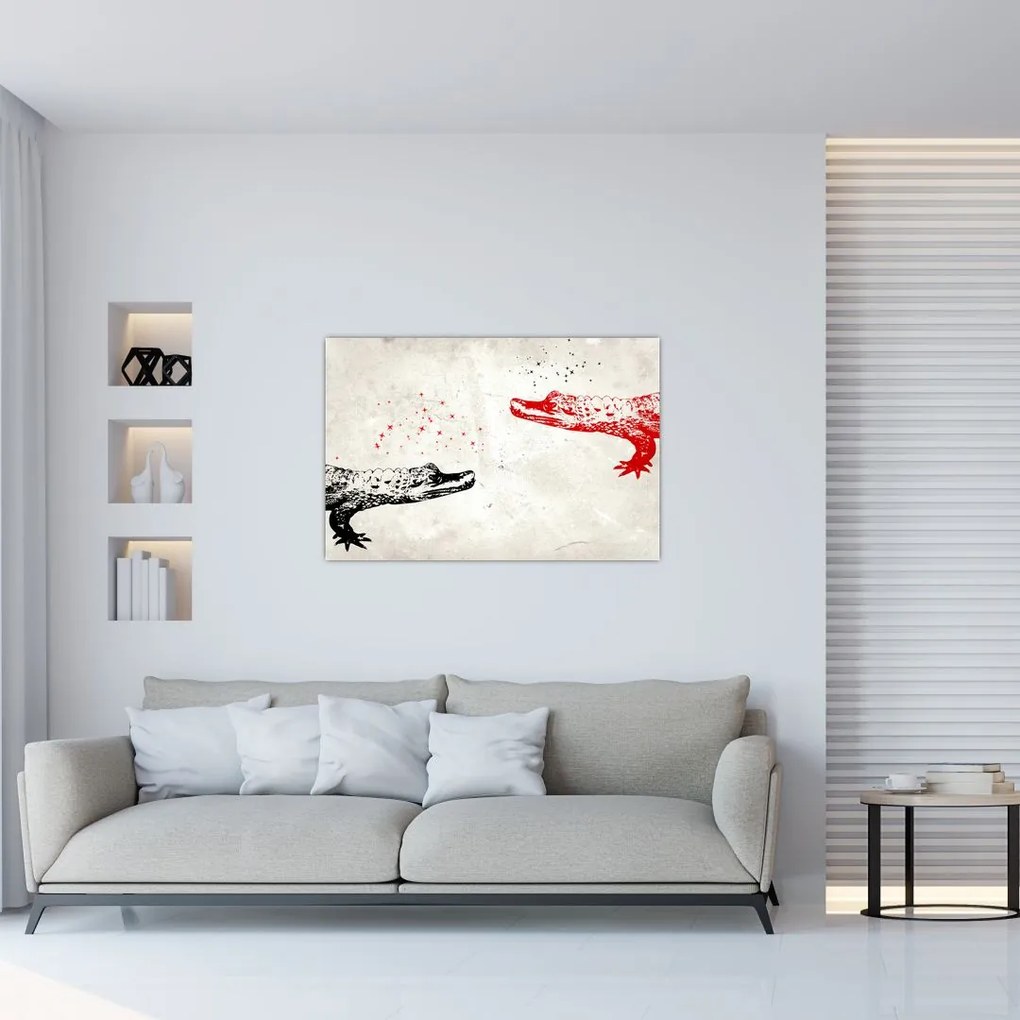 Tablou - Crocodili (90x60 cm)