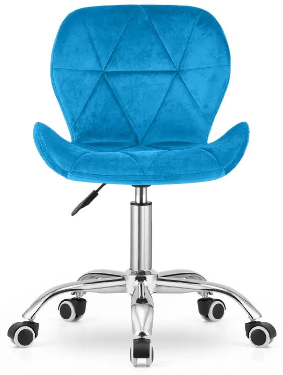 Scaun de birou Avola Velvet albastru azuriu