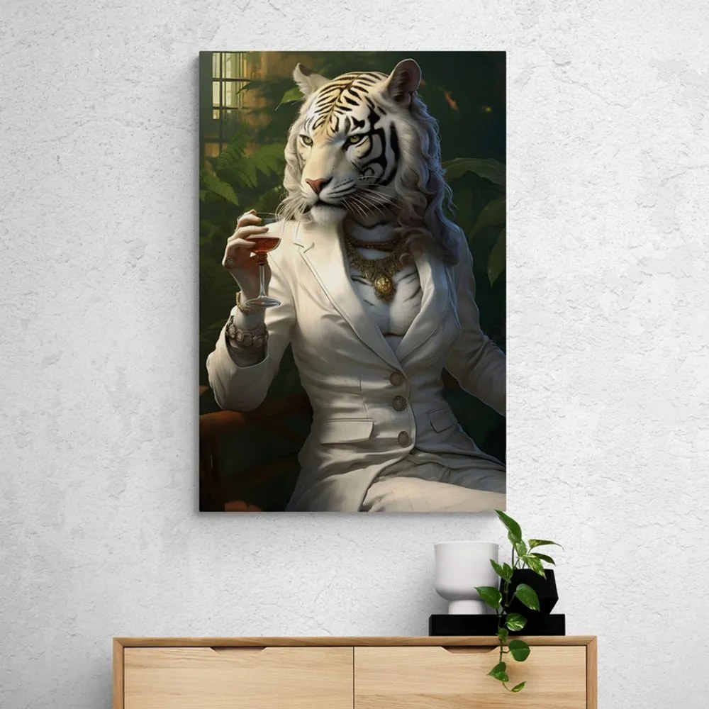 Tablou animal gangster tigroaică