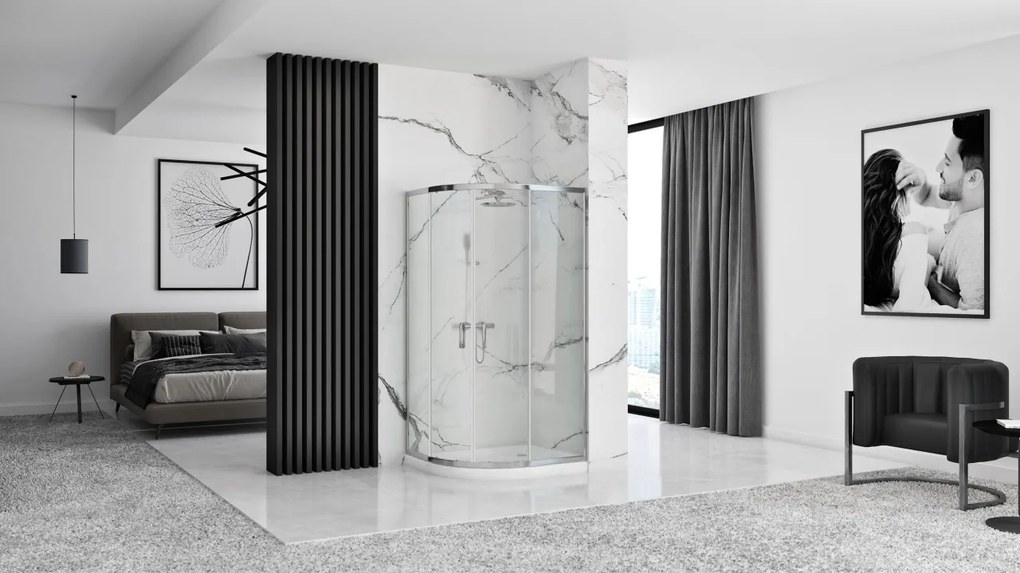 Cabina dus REA Look Chrome 80x80