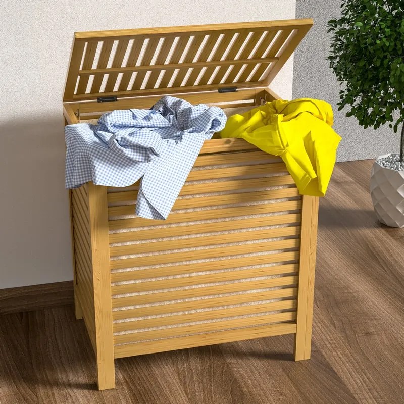 Deuba Cos de rufe din bambus - 62L