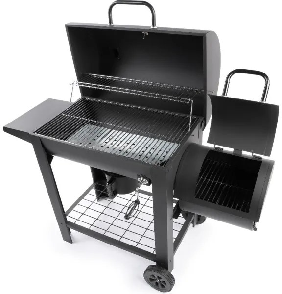 Grătar cu afumătoare Fieldmann negru
