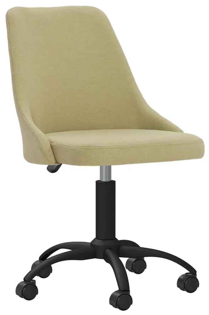330873 vidaXL Scaun de bucătărie pivotant, verde, material textil