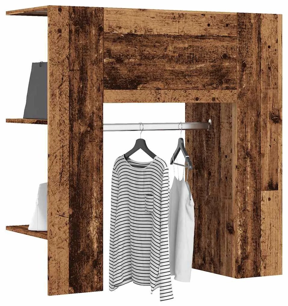 vidaXL Dulap pentru hol Lemn vechi 97,5x37x99 cm Lemn prelucrat
