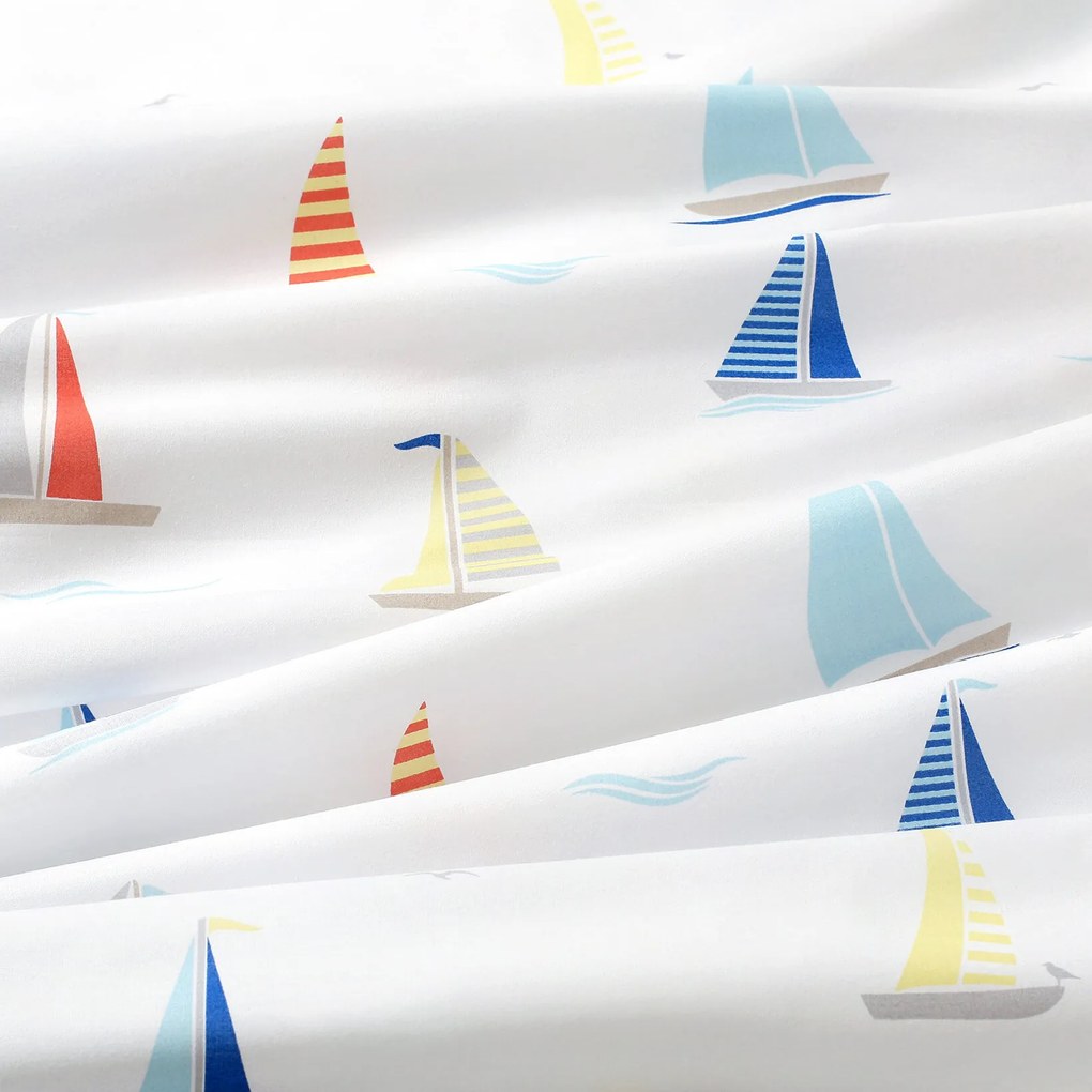Goldea draperie 100% bumbac - bărci cu pânze 280x150 cm