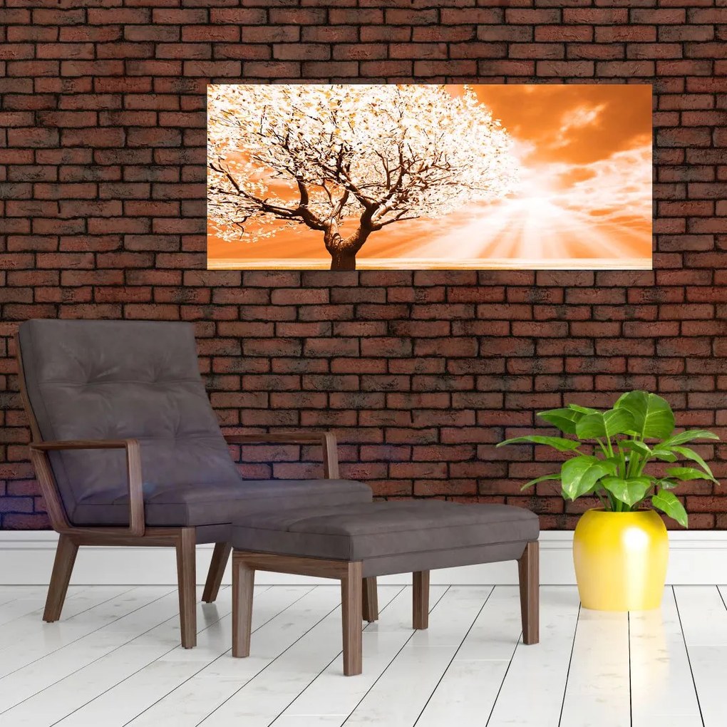 Tabloul cu pomul portocaliu (120x50 cm)