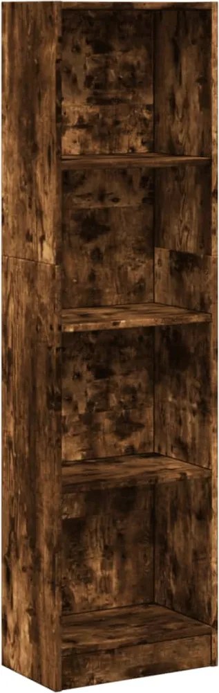 vidaXL Bibliotecă, stejar fumuriu, 40x24x176 cm, lemn prelucrat
