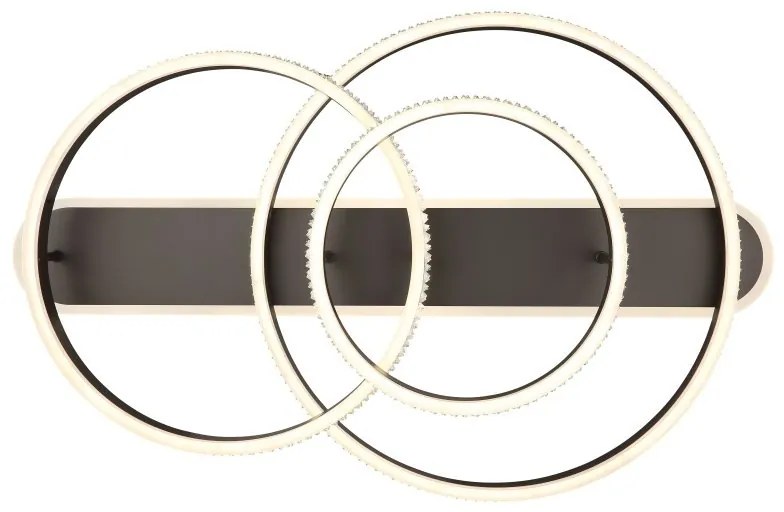 Plafoniera LED cu telecomanda design modern Grouni 80x50cm