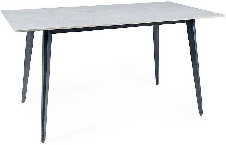 Masa Ivy gri/negru L140xl80 cm