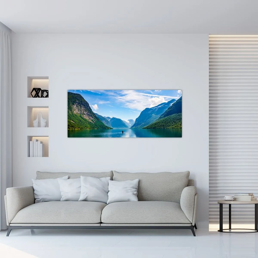 Tablou - Lacul Lovatnet (120x50 cm)