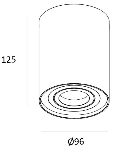Spot RONDOO 1xGU10/50W/230V auriu Zuma Line 94354-N