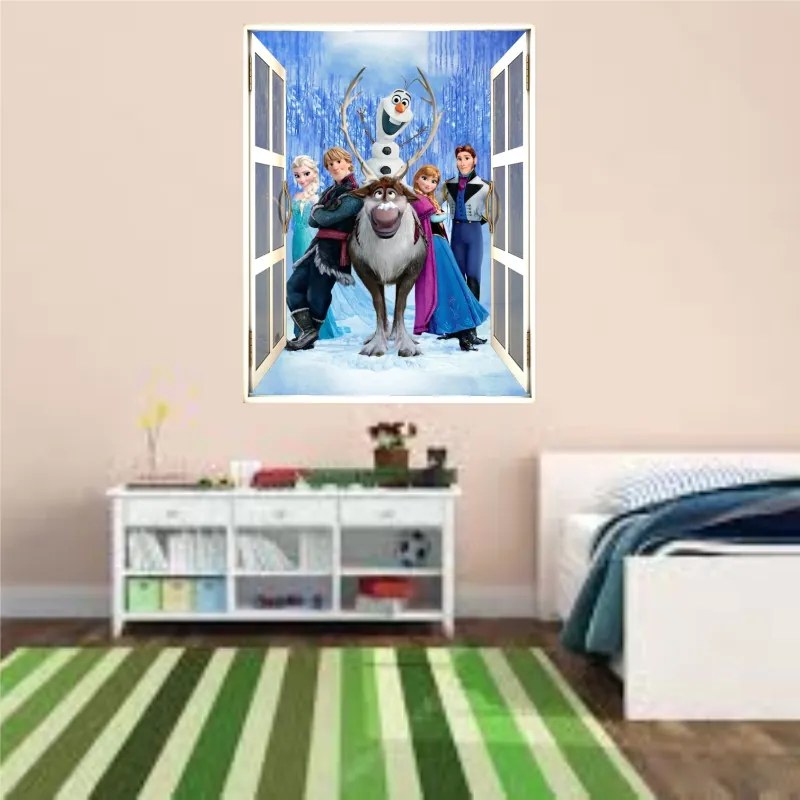 Sticker perete Frozen 3D 50 x 70 cm
