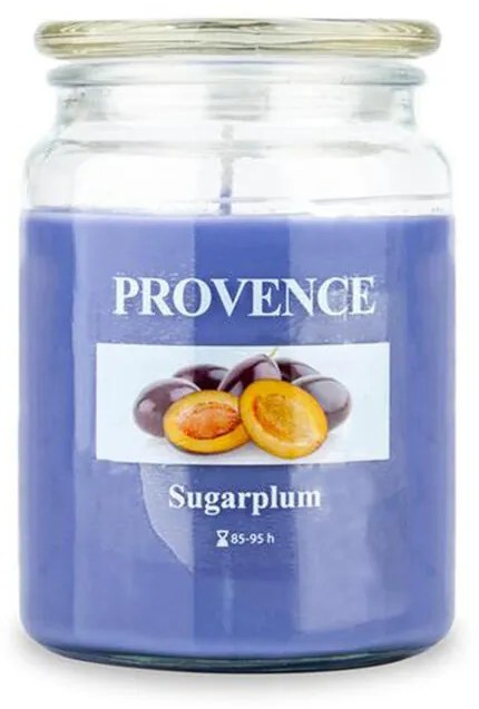 Lumânare în borcan cu capac PRUNE DULCI, 510 g