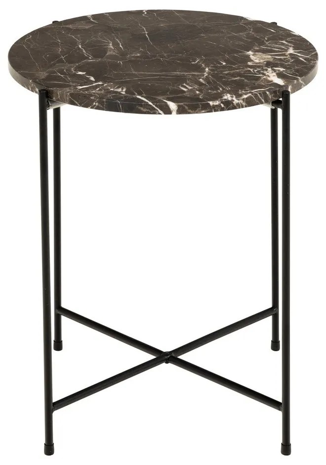 Măsuță auxiliară rotundă cu blat din marmură ø 42 cm Avila – Actona