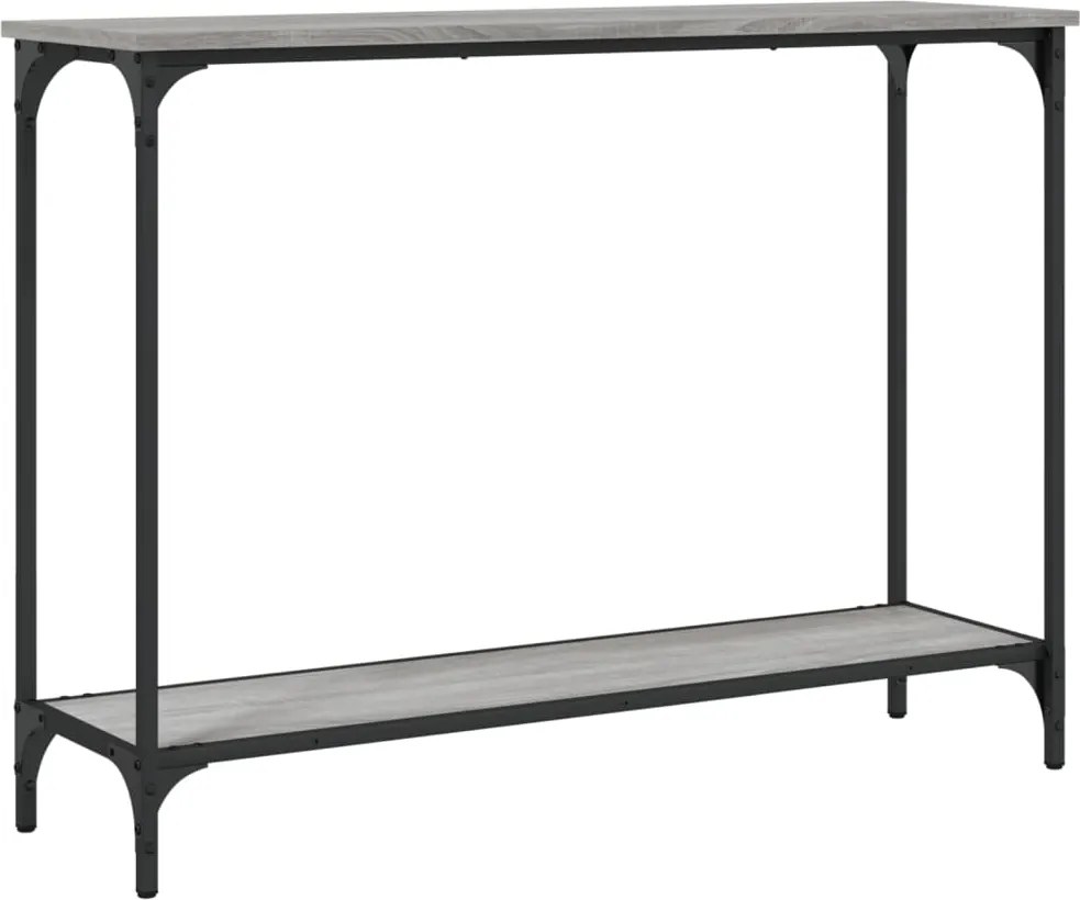 vidaXL Măsuță consolă, gri sonoma, 101x30,5x75 cm, lemn prelucrat