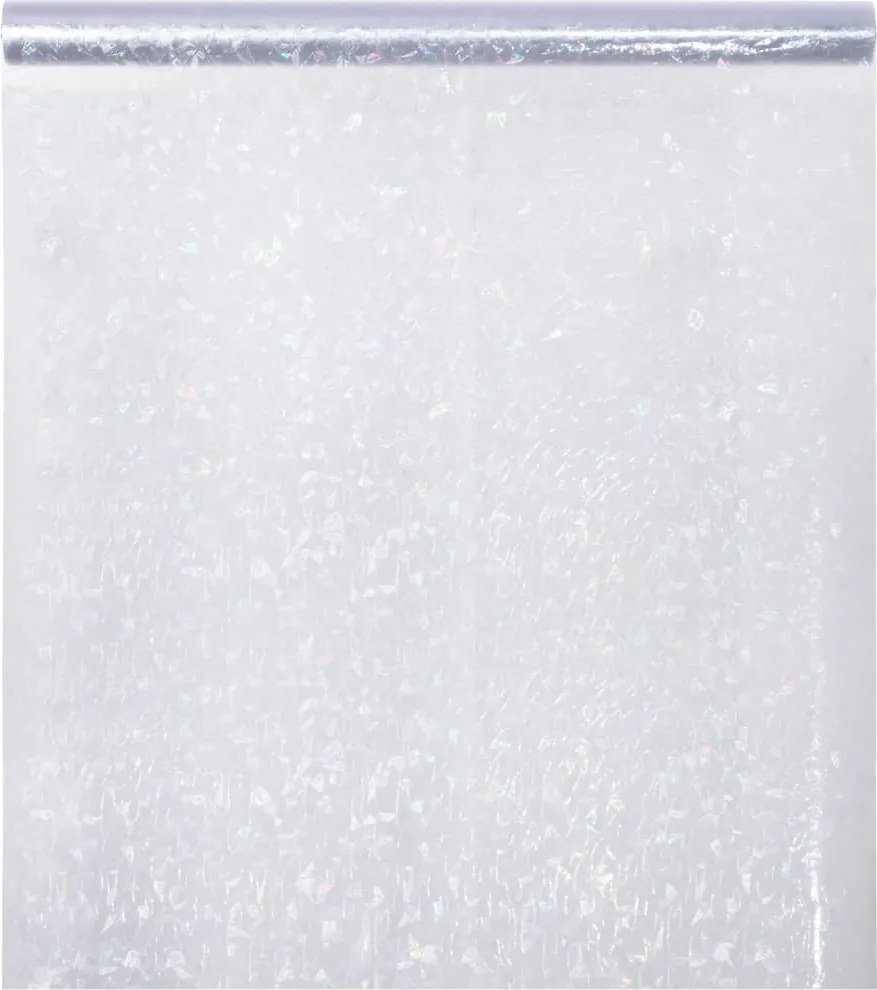 vidaXL Folie fereastră mată, model curcubeu 3D, 45x2000 cm, PVC