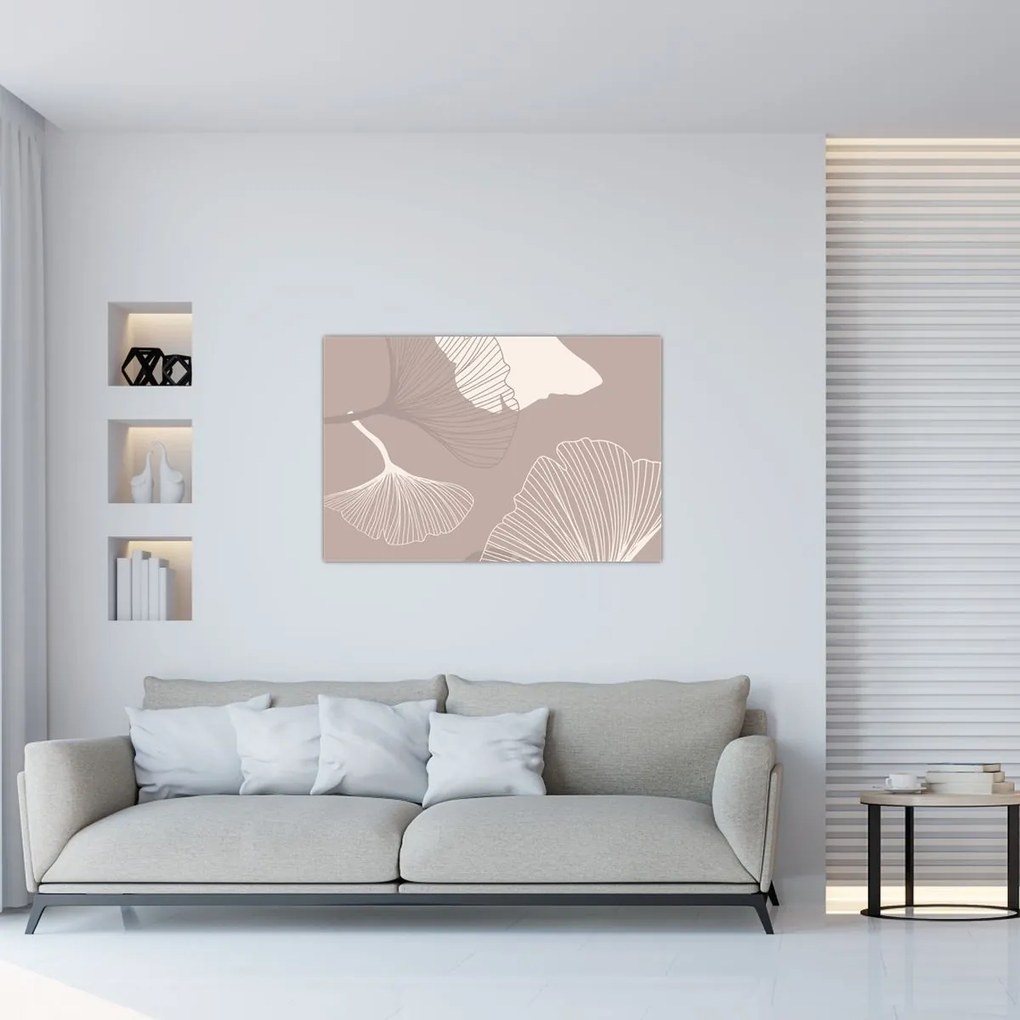 Tablou - Frunze bej N⁰1 (90x60 cm)