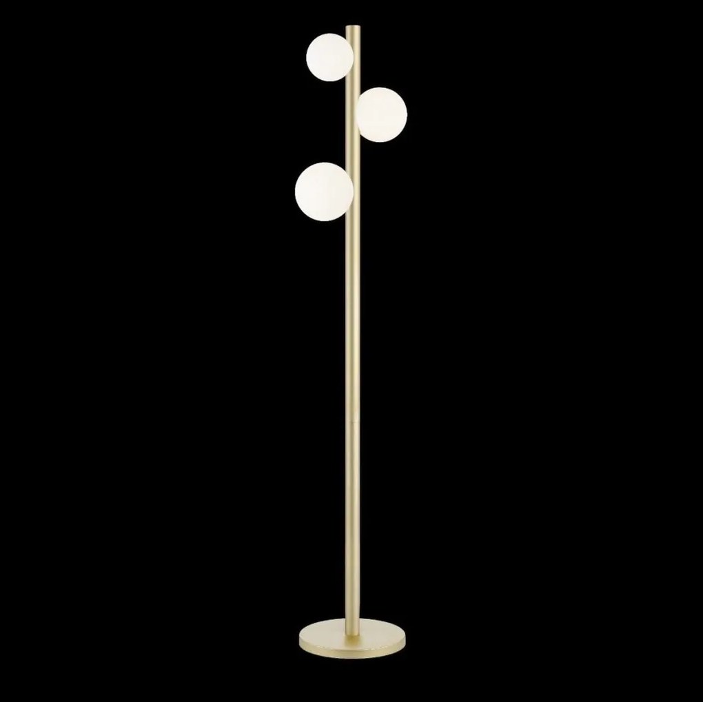Lampadar, Lampa de podea moderna FORES auriu