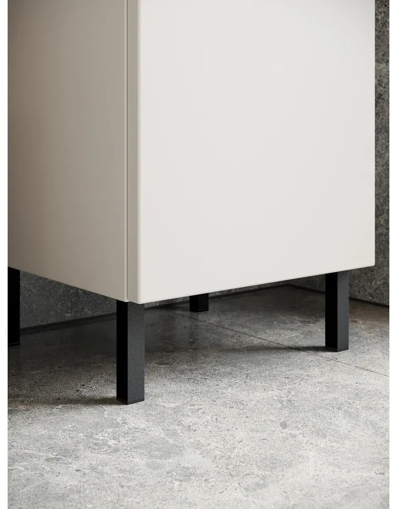 Dulap de baie crem înalt, îngust 34x190 cm Salinas – Germania