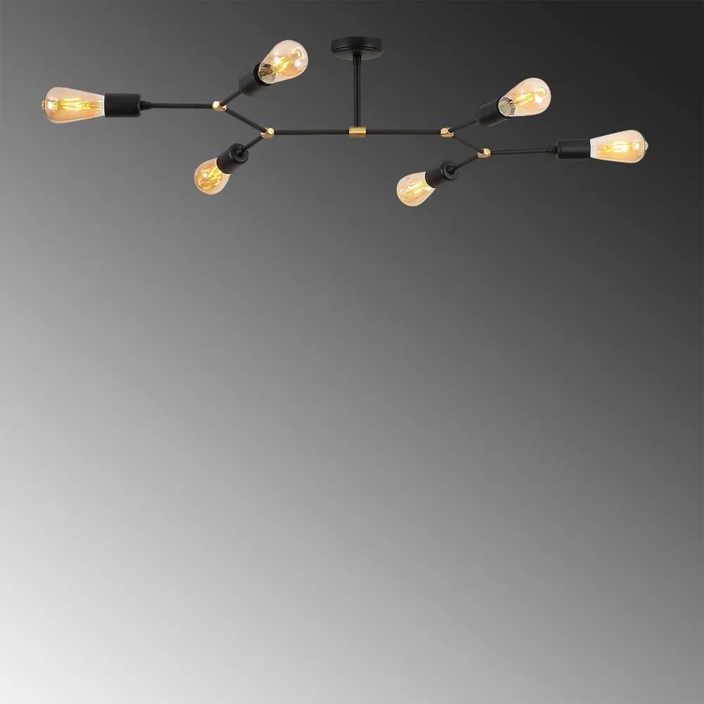 Plafonieră neagră 48x95 cm Sparrow – Opviq lights