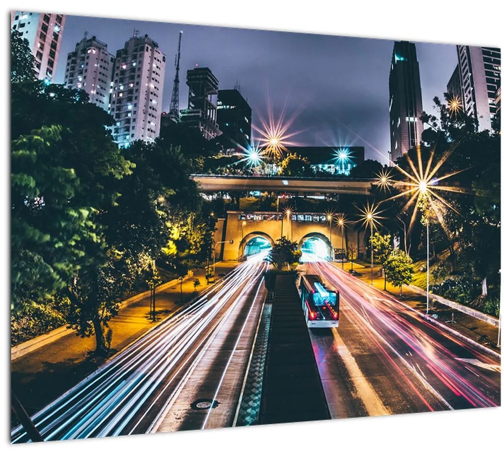 Tablou - Oraș de noapte (70x50 cm)