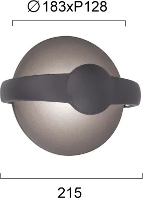 Aplica de perete LED MAYORKA LED/12W/230V gri