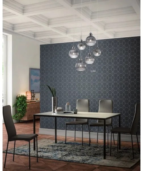 Lustră pe cablu PLUMEN Redo 01-2069 6xE14/42W/230V gri